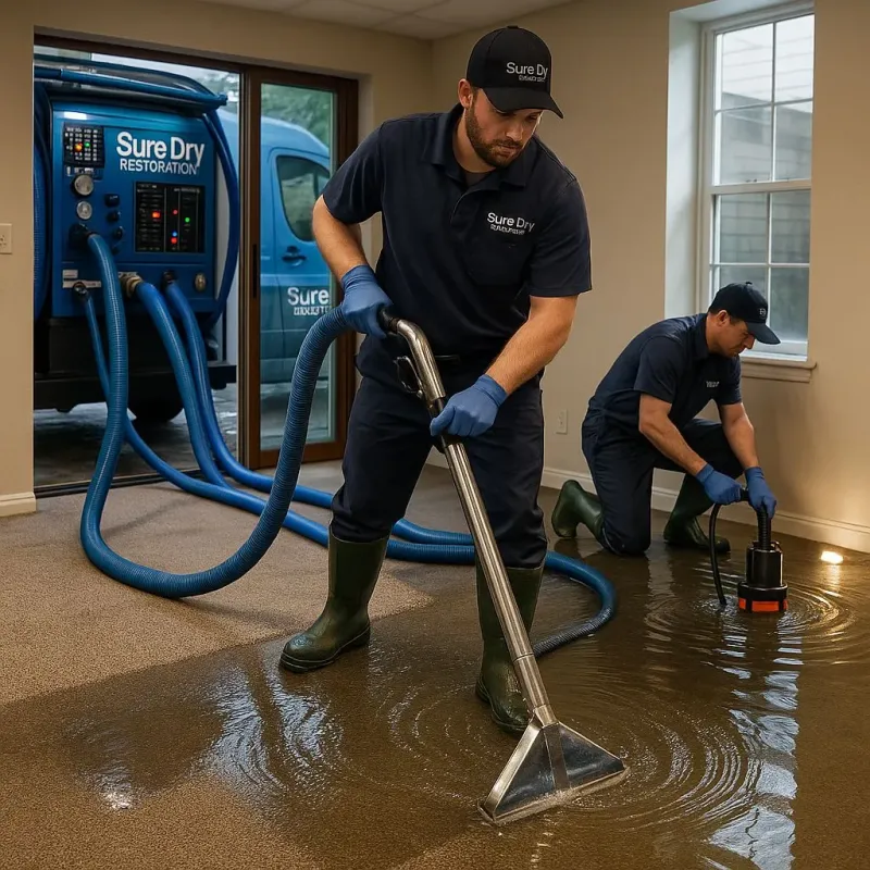 Water Extraction and Removal process in Pocono Pines, PA